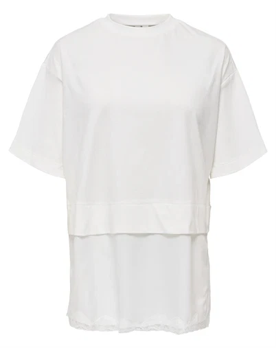 Only - ONLMexa Lace T-shirt - Cloud Dancer